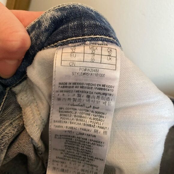 G BY GUESS Acid Washed Straight Leg Jeans Size 32 - Picture 6 of 6